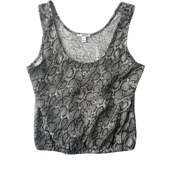 Bar III Snakeskin Print Textured Tank Top – Size M - Picture 1 of 8